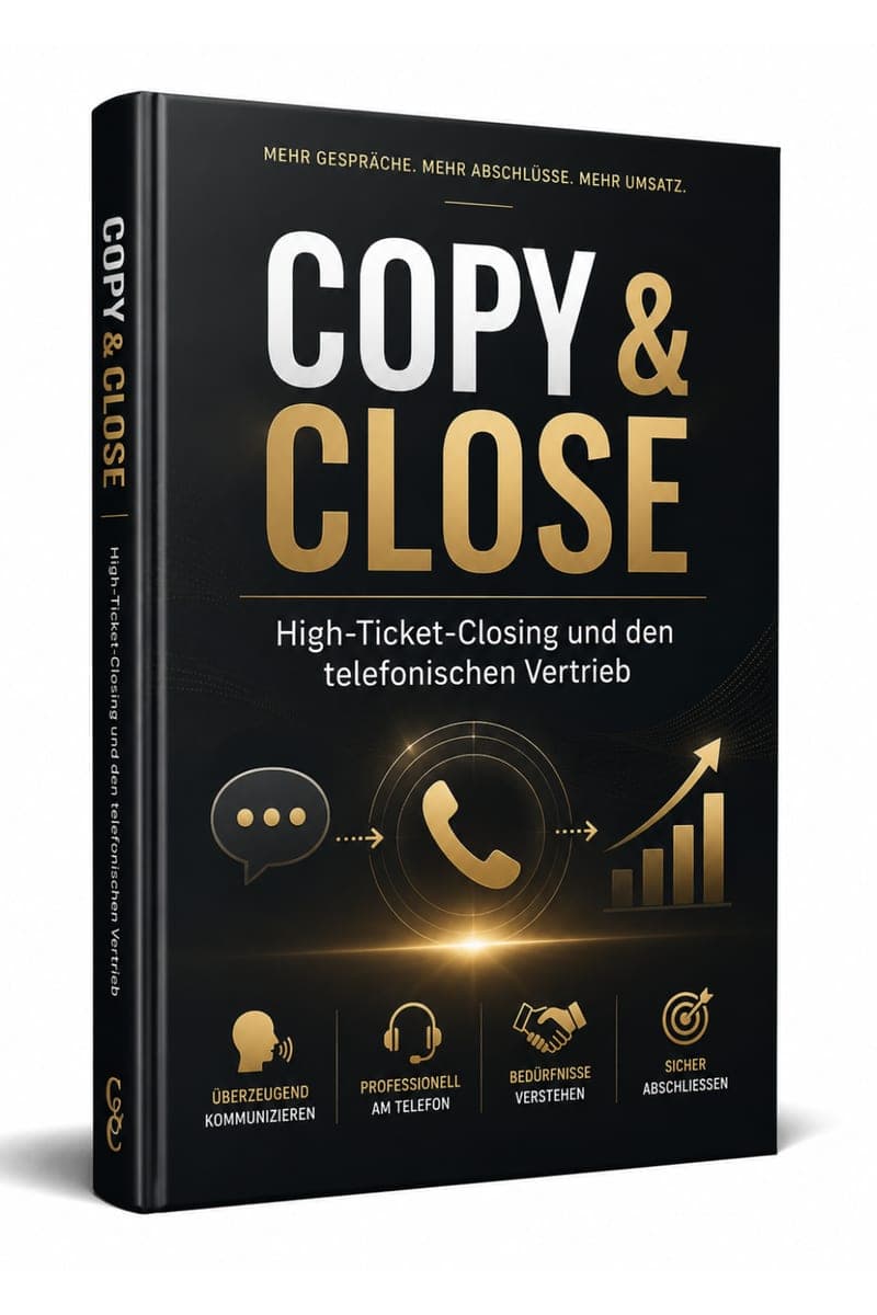Copy und Close Erfahrung: Der Ablauf eines Verkaufsgesprächs vom ersten Satz bis zur Entscheidung